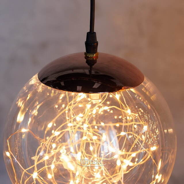 Подвесной светильник-шар Moon Galaxy 30 см, 140 микро LED ламп, IP44 Kaemingk