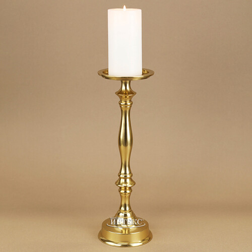 Металлический подсвечник для 1 свечи Марэль 31 см золотой Koopman