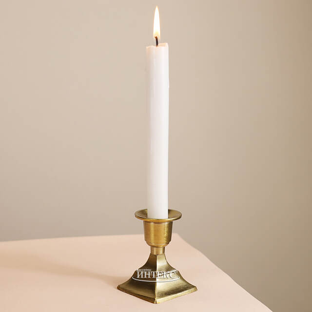 Декоративный подсвечник для 1 свечи Дориус 8 см золотой Koopman
