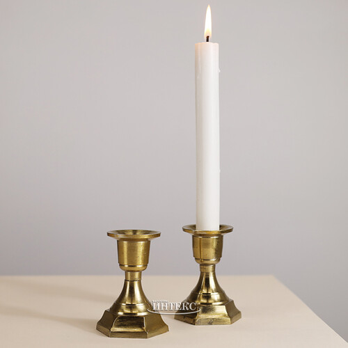 Декоративный подсвечник для 1 свечи Деимус 8 см золотой Koopman