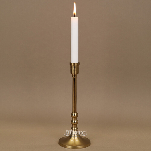 Декоративный подсвечник для 1 свечи Лиабрен 23 см золотой Koopman