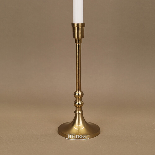 Декоративный подсвечник для 1 свечи Лиабрен 23 см золотой Koopman
