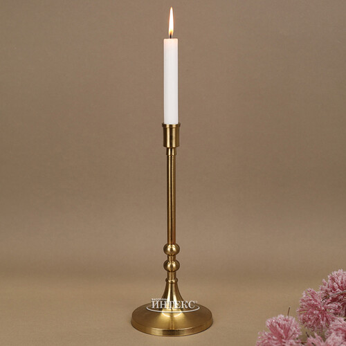 Декоративный подсвечник для 1 свечи Лиабрен 31 см золотой Koopman