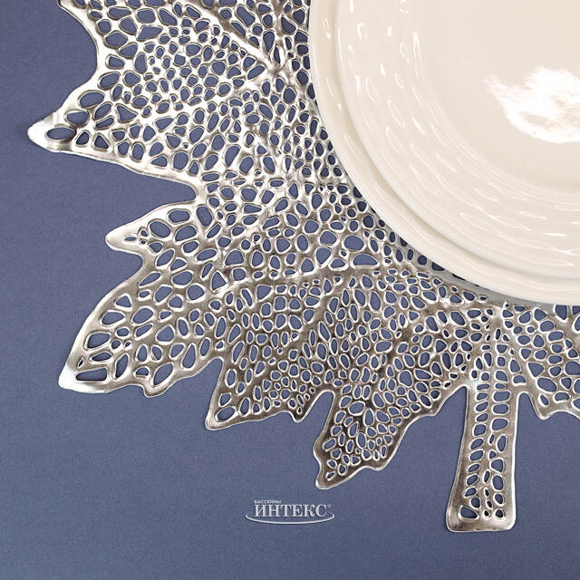 Сервировочная салфетка Джозиан 41*40 см серебряная Koopman