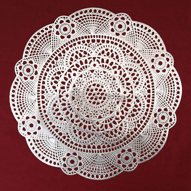 Сервировочная салфетка Жозефин 35 см серебряная Koopman