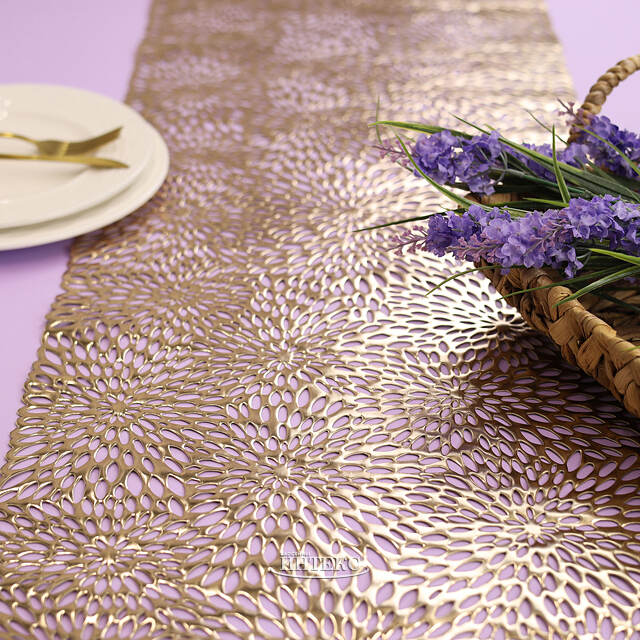 Дорожка для стола Джиневра 90*35 см золотая Koopman