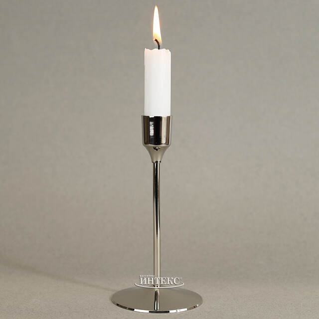 Металлический подсвечник Barils Silver 16 см Kaemingk (Кейминг)