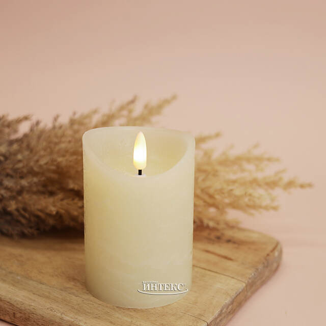 Светодиодная свеча Ромеро 10*7 см, на батарейках Koopman