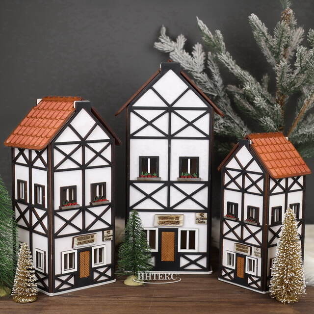Декоративный домик Бавария 32 см Christmas Apple (Кристмас Эпл)