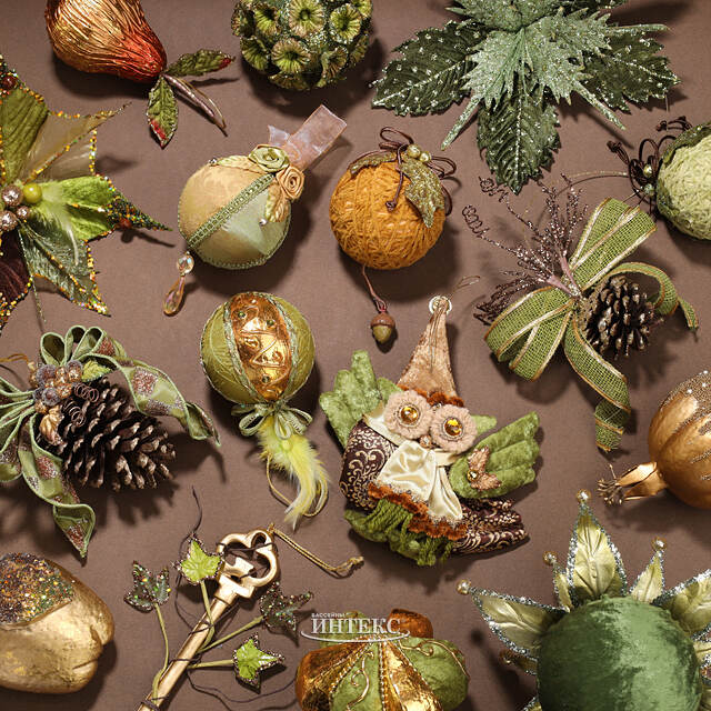 Декоративное украшение Тыква Микеле 23 см коричневая Winter Deco