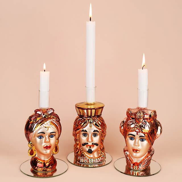 Декоративный подсвечник Синьор Махавирро 18 см EDG (ЭДГ)