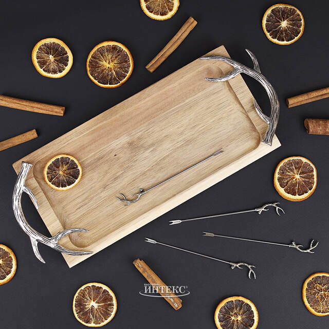 Набор для сервировки закусок Тронхейм: Silver 33 см Kaemingk