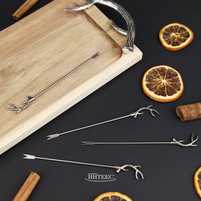 Набор для сервировки закусок Тронхейм: Silver 33 см Kaemingk