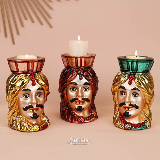 Декоративный подсвечник Жан-Жак Дюбуа 13 см желтый EDG (ЭДГ)