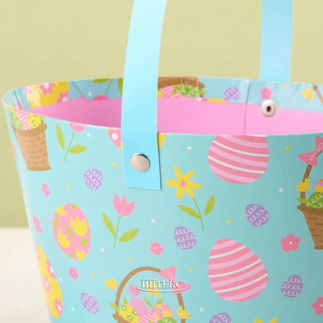 Декоративная корзина Светлая Пасха 20*12 см голубая Koopman (Купман)