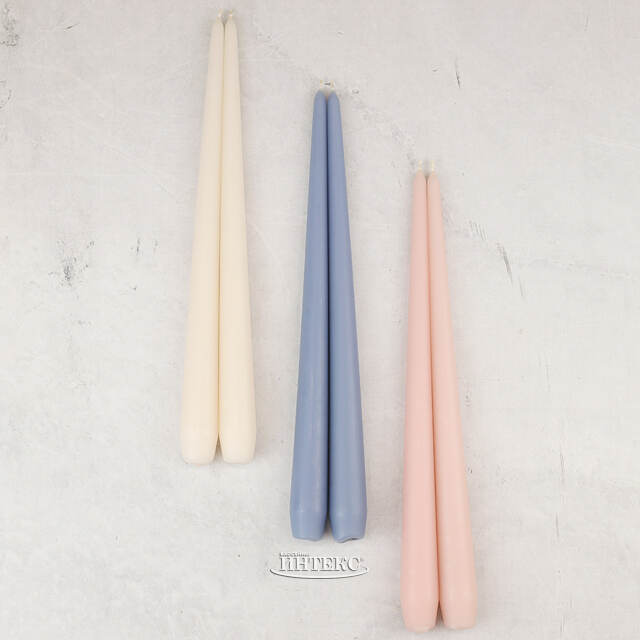 Высокая свеча 40 см Андреа кремовая Candleslight (Кэндлслайт)