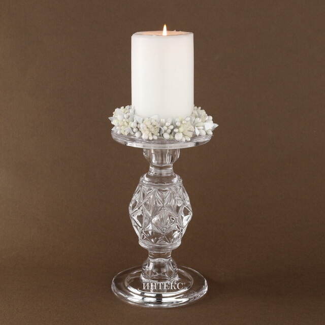 Свеча столбик 17*7 cм, белая Омский Свечной