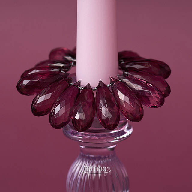 Украшение для свечи Pink Diamonds 9 см Swerox