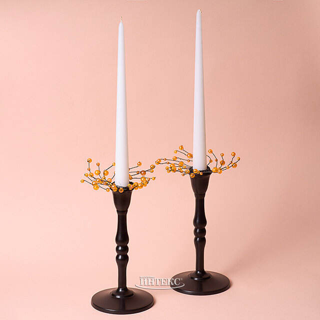 Украшение для свечи Ashberry 10 см, оранжевый Swerox