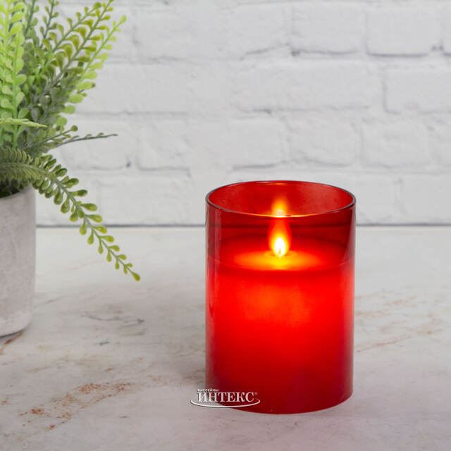 Светодиодная свеча в колбе Ильгриммо 10 см, на батарейках Peha (Пеха)