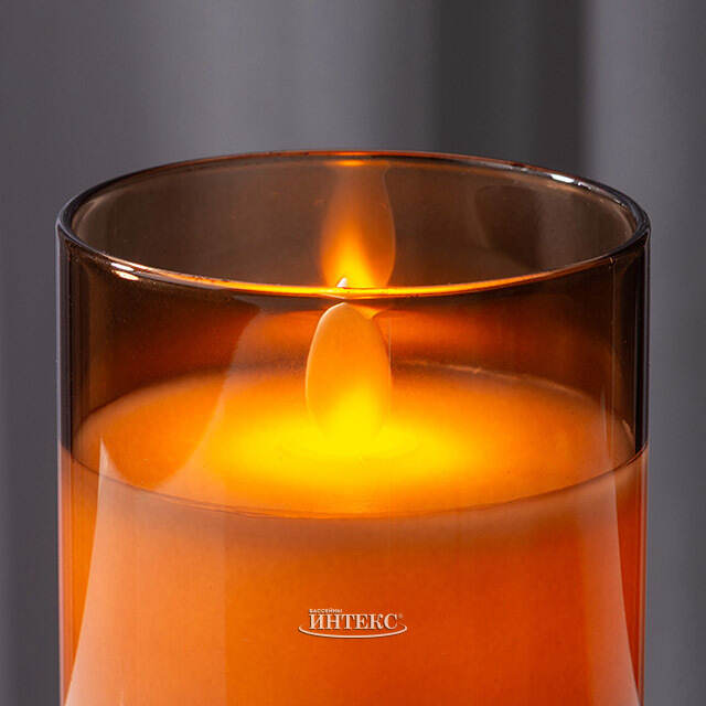 Светодиодная свеча в колбе Mosala - Glam Gold 10 см, на батарейках Peha