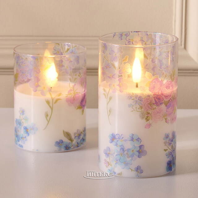 Светодиодная свеча с имитацией пламени Моне Локарно в стакане 12.5 см Peha (Пеха)