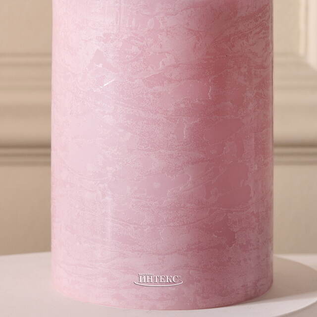 Светодиодная свеча с имитацией пламени 12.5 см, пудровая восковая, батарейка Peha (Пеха)