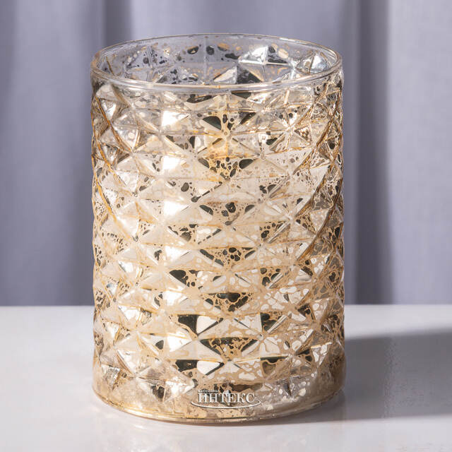 Подсвечник с LED свечой Джустино 9 см на батарейках Peha