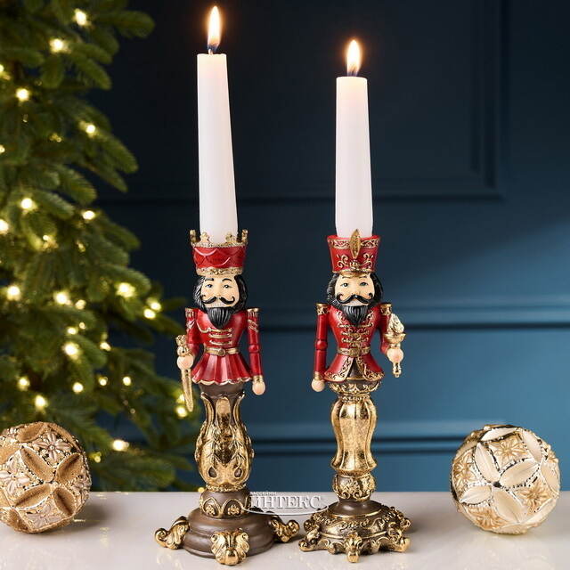 Декоративный подсвечник Щелкунчик - Red Crown 22 см Goodwill (Гудвилл)