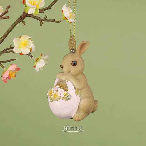 Подвесное украшение Цветочный Кролик Марго 9 см Goodwill