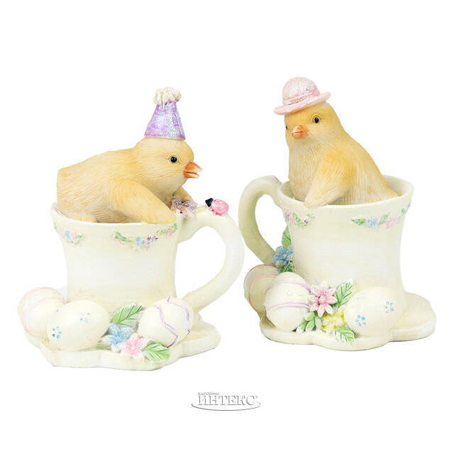 Набор декоративных фигурок Пасхальное Чаепитие 8 см, 2 шт Goodwill (Гудвилл)