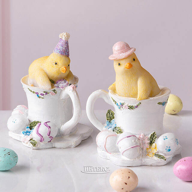 Набор декоративных фигурок Пасхальное Чаепитие 8 см, 2 шт Goodwill (Гудвилл)