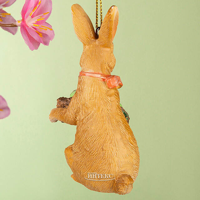 Подвесное украшение Пасхальный Кролик с корзинками 9 см Goodwill (Гудвилл)