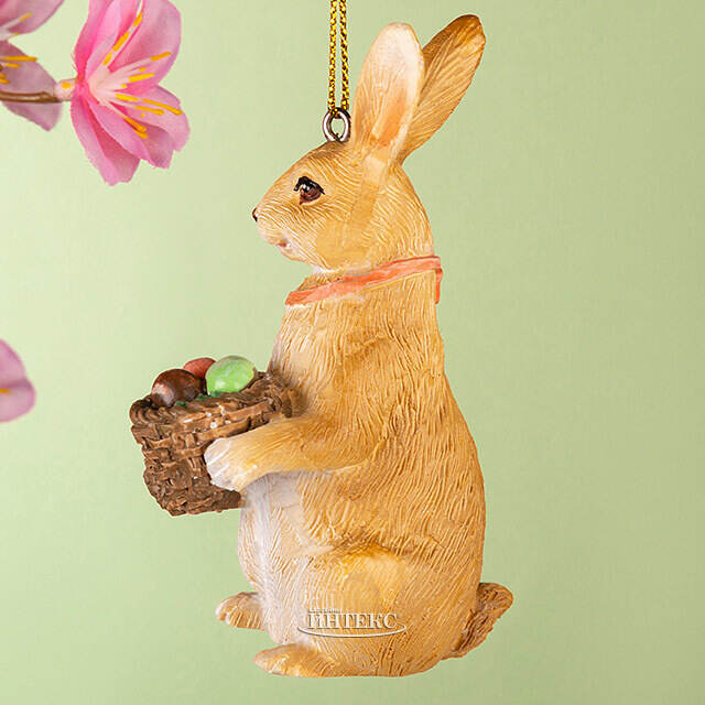 Подвесное украшение Пасхальный Кролик с корзинками 9 см Goodwill (Гудвилл)