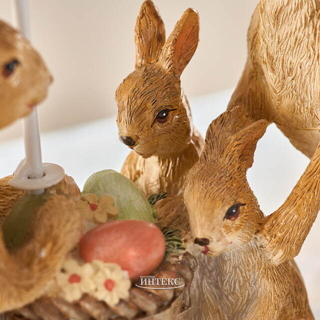 Декоративная фигурка Sunny Day - Семья Кроликов под зонтиком 16 см Goodwill