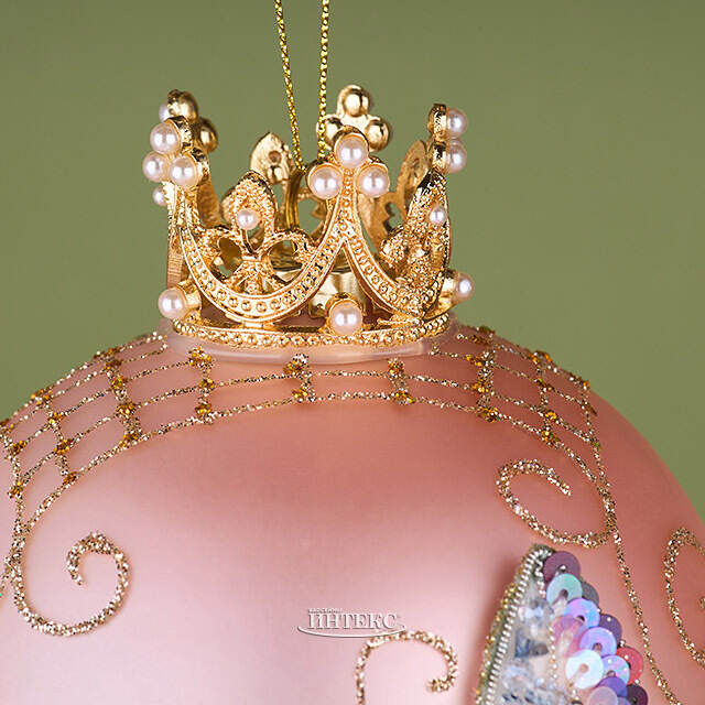 Коллекционная стеклянная елочная игрушка Яйцо - Butterfly Garden 18 см Mark Roberts