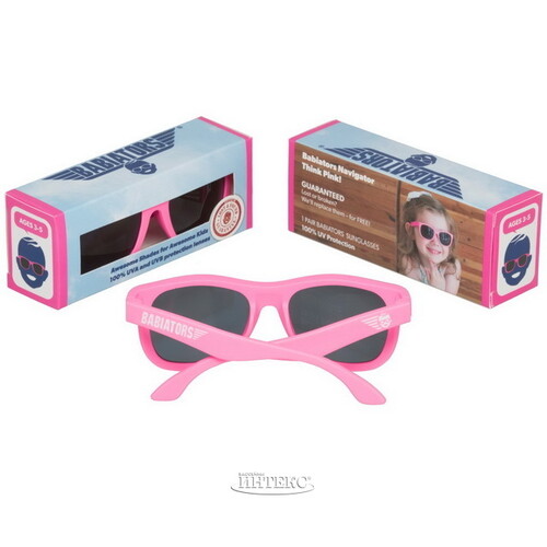 Детские солнцезащитные очки Babiators Original Navigator Розовые помыслы, 3-5 лет Babiators