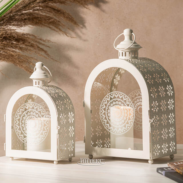 Набор подсвечников-фонарей Normanton 26-33 см, 2 шт Koopman