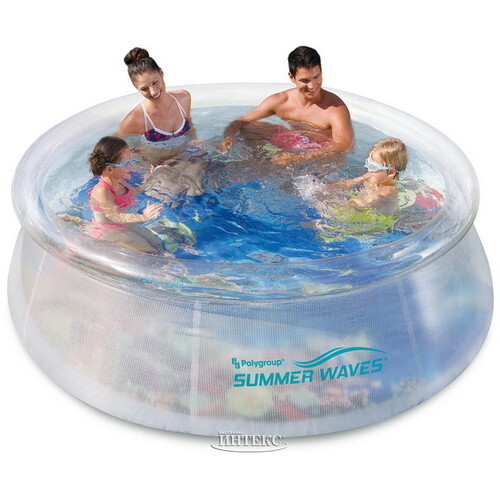 Надувной бассейн Quick Set 244*76 см, с 3D очками Summer Waves