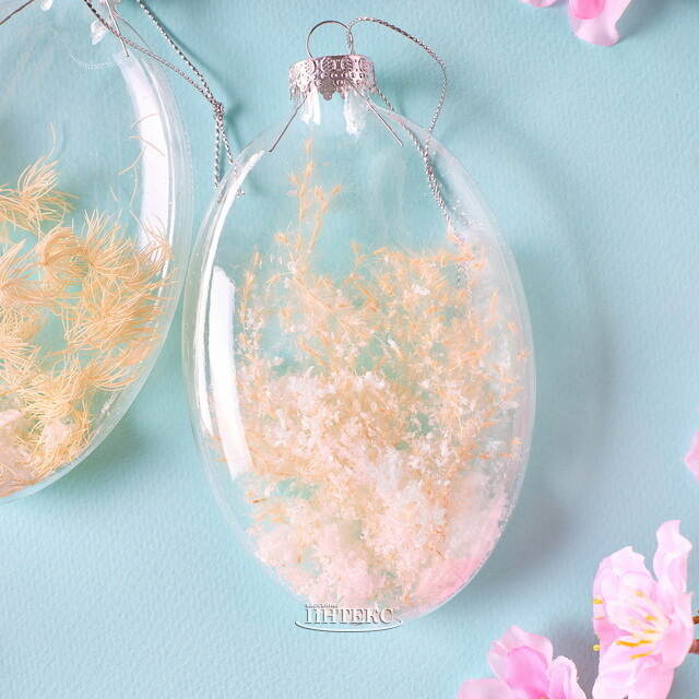 Декоративные пасхальные яйца Гербарий 10 см, 2 шт Goodwill (Гудвилл)