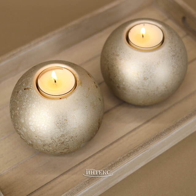 Стеклянный подсвечник Затерянная Планета 10 см Goodwill