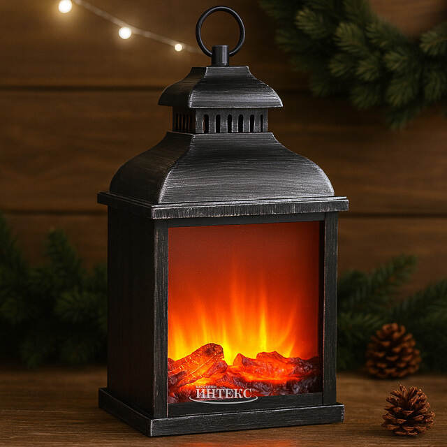Декоративный фонарь - камин Джованни 39*25 см, батарейки Peha