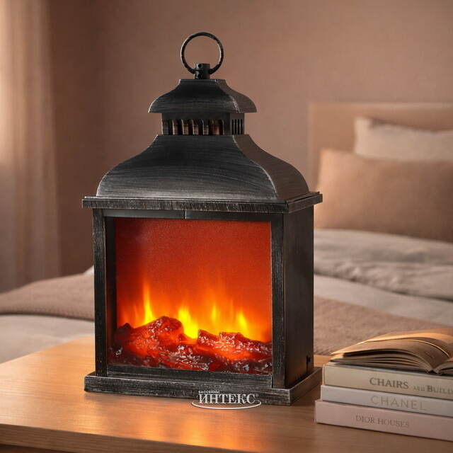 Декоративный фонарь - камин Джованни 39*25 см, батарейки Peha