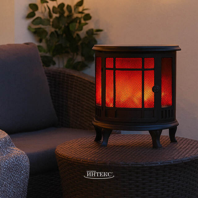 Декоративный камин без обогрева Oswald 35*30 см, батарейки Peha