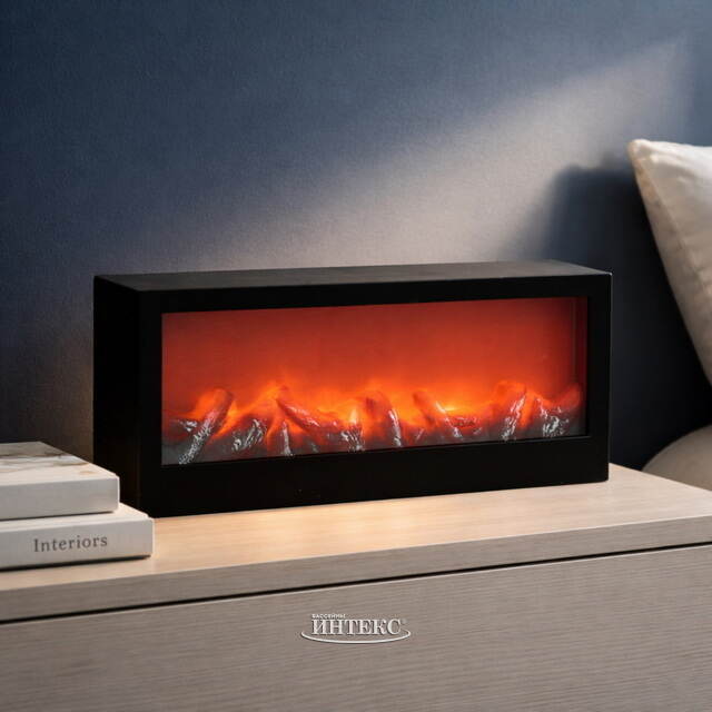Декоративный камин Люминеско 45*20 см, батарейки Peha