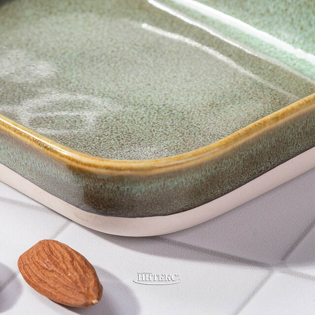 Керамическая формочка для запекания Астейн 13*9 см, 140 мл, оливковая Koopman