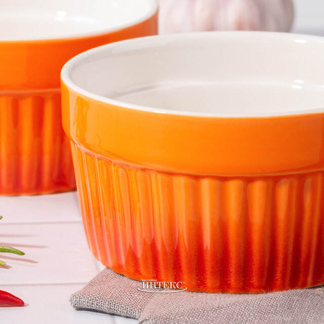 Керамическая форма для выпечки - рамекин Мальта 9*5 см, 185 мл, 2 шт Koopman