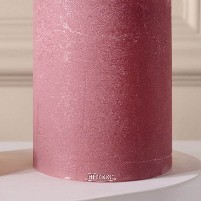 Светодиодная свеча с имитацией пламени Аревалло 10 см, розовая, батарейка Peha (Пеха)