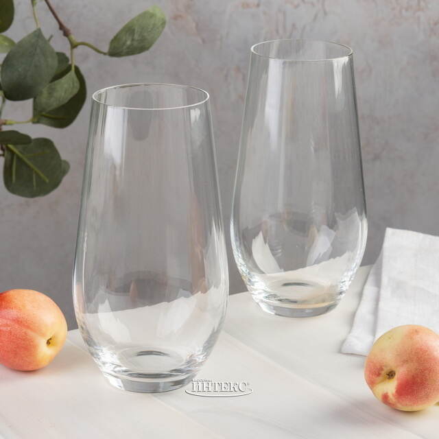 Стакан для воды Лиастольф 580 мл, 2 шт, стекло Koopman