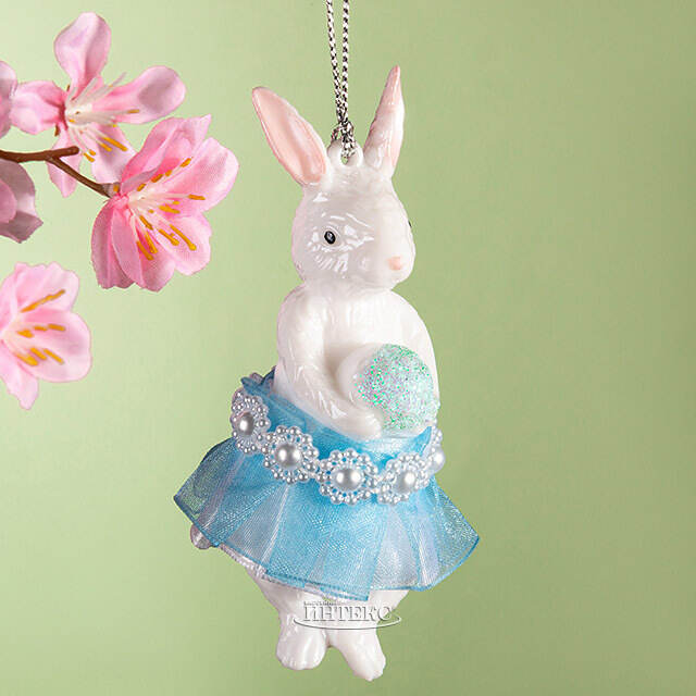 Подвесное украшение Зайка Марта - Вестница Пасхи 9 см Kurts Adler (Куртс Адлер)